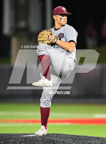 Thumbnail 2 in Memorial vs. Pearland (UIL Baseball 6A Region 3 Regional Semifinal) photogallery.