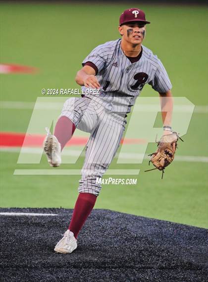 Thumbnail 2 in Memorial vs. Pearland (UIL Baseball 6A Region 3 Regional Semifinal) photogallery.