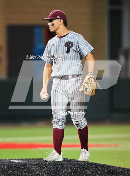 Thumbnail 3 in Memorial vs. Pearland (UIL Baseball 6A Region 3 Regional Semifinal) photogallery.