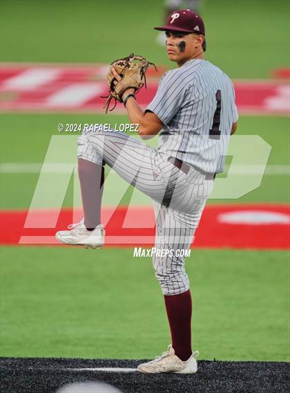 Thumbnail 1 in Memorial vs. Pearland (UIL Baseball 6A Region 3 Regional Semifinal) photogallery.