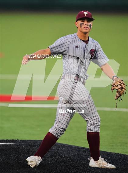 Thumbnail 2 in Memorial vs. Pearland (UIL Baseball 6A Region 3 Regional Semifinal) photogallery.