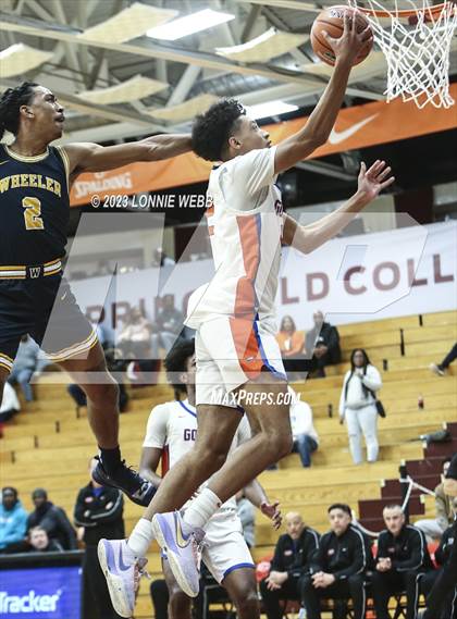 Thumbnail 2 in Bishop Gorman vs. Wheeler (Spalding Hoophall Classic) photogallery.