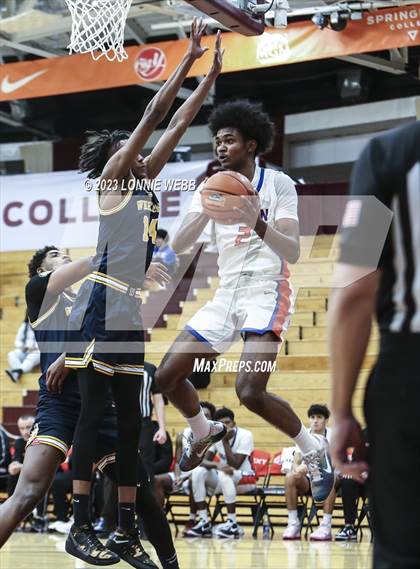 Thumbnail 2 in Bishop Gorman vs. Wheeler (Spalding Hoophall Classic) photogallery.