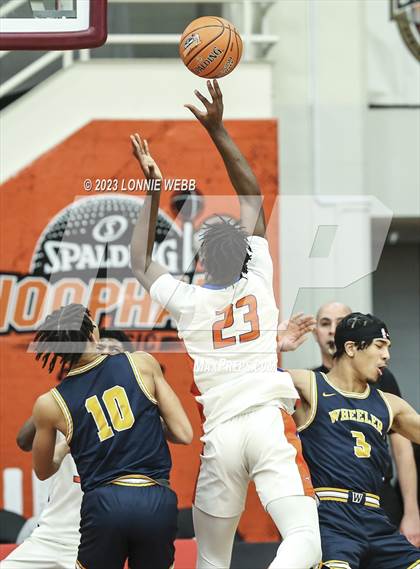 Thumbnail 1 in Bishop Gorman vs. Wheeler (Spalding Hoophall Classic) photogallery.