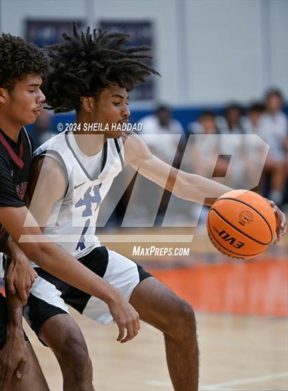 Thumbnail 3 in Lake Howell vs Wiregrass Ranch (The Hoop Vibe Preseason) photogallery.
