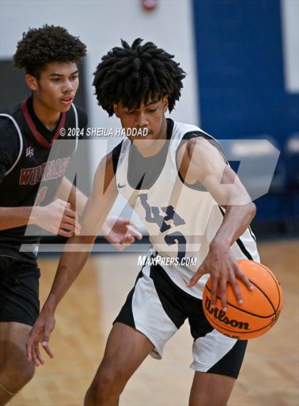 Thumbnail 2 in Lake Howell vs Wiregrass Ranch (The Hoop Vibe Preseason) photogallery.
