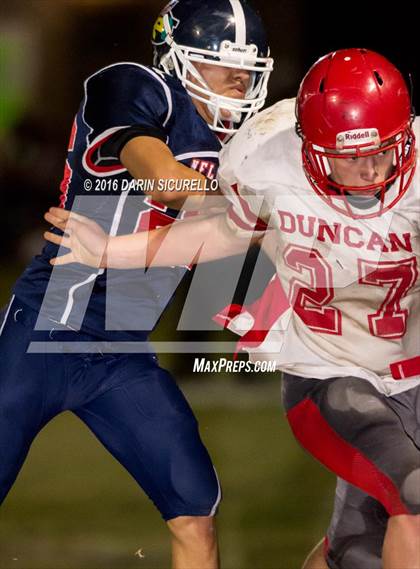 Thumbnail 2 in Duncan @ NFL Yet Academy (AIA Division 1A Playoff) photogallery.