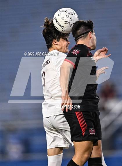 Thumbnail 1 in Lake Travis vs Plano (UIL 6A Boys Soccer State Final) photogallery.