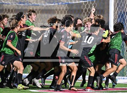 Thumbnail 3 in Lake Travis vs Plano (UIL 6A Boys Soccer State Final) photogallery.