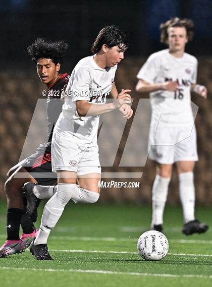 Thumbnail 1 in Lake Travis vs Plano (UIL 6A Boys Soccer State Final) photogallery.