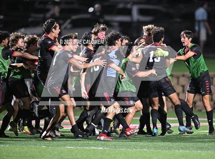 Thumbnail 1 in Lake Travis vs Plano (UIL 6A Boys Soccer State Final) photogallery.