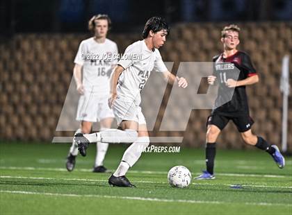 Thumbnail 1 in Lake Travis vs Plano (UIL 6A Boys Soccer State Final) photogallery.