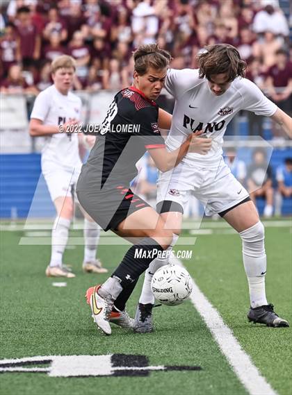 Thumbnail 1 in Lake Travis vs Plano (UIL 6A Boys Soccer State Final) photogallery.