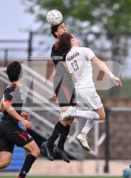 Thumbnail 1 in Lake Travis vs Plano (UIL 6A Boys Soccer State Final) photogallery.