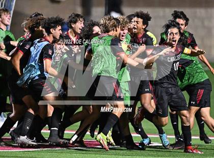 Thumbnail 1 in Lake Travis vs Plano (UIL 6A Boys Soccer State Final) photogallery.