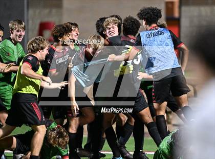 Thumbnail 3 in Lake Travis vs Plano (UIL 6A Boys Soccer State Final) photogallery.