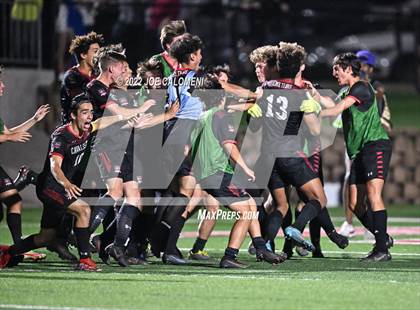 Thumbnail 3 in Lake Travis vs Plano (UIL 6A Boys Soccer State Final) photogallery.