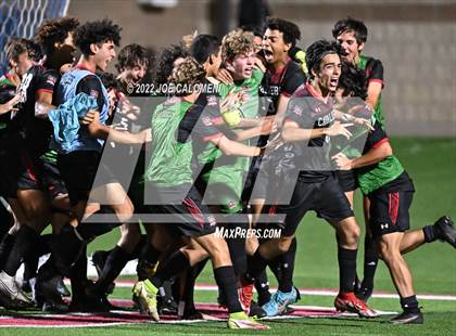 Thumbnail 1 in Lake Travis vs Plano (UIL 6A Boys Soccer State Final) photogallery.