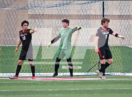 Thumbnail 1 in Lake Travis vs Plano (UIL 6A Boys Soccer State Final) photogallery.