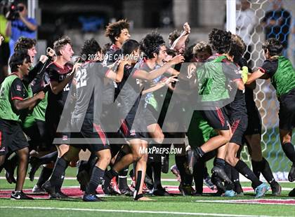 Thumbnail 2 in Lake Travis vs Plano (UIL 6A Boys Soccer State Final) photogallery.