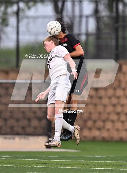 Thumbnail 1 in Lake Travis vs Plano (UIL 6A Boys Soccer State Final) photogallery.