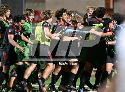 Thumbnail 3 in Lake Travis vs Plano (UIL 6A Boys Soccer State Final) photogallery.