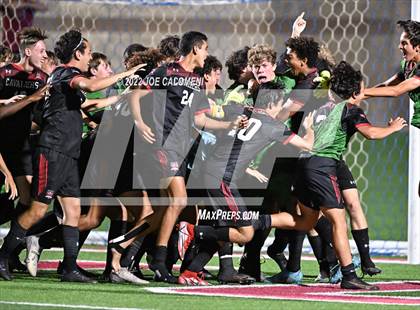 Thumbnail 2 in Lake Travis vs Plano (UIL 6A Boys Soccer State Final) photogallery.