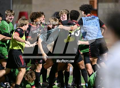Thumbnail 1 in Lake Travis vs Plano (UIL 6A Boys Soccer State Final) photogallery.
