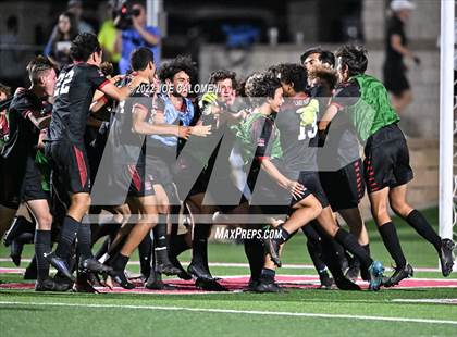 Thumbnail 3 in Lake Travis vs Plano (UIL 6A Boys Soccer State Final) photogallery.
