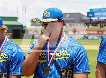 Thumbnail 1 in Nazareth vs. Fayetteville (UIL 1A Baseball State Semifinal Medal Ceremony) photogallery.