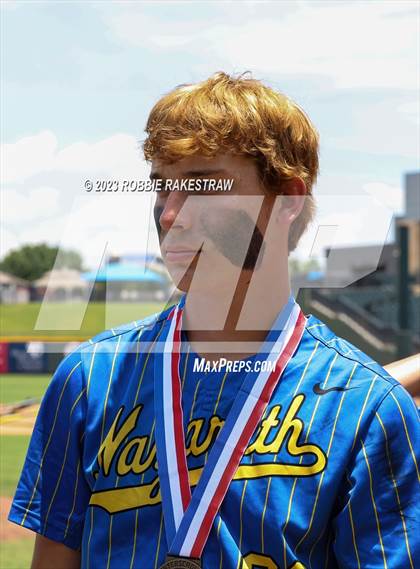 Thumbnail 1 in Nazareth vs. Fayetteville (UIL 1A Baseball State Semifinal Medal Ceremony) photogallery.