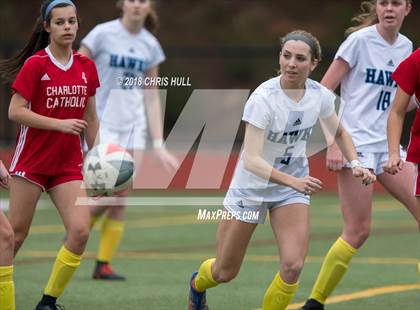 Thumbnail 1 in Charlotte Latin vs. Charlotte Catholic (Queen City Showcase) photogallery.