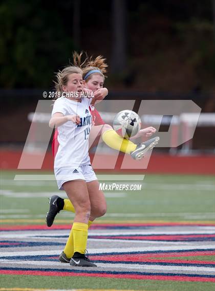 Thumbnail 3 in Charlotte Latin vs. Charlotte Catholic (Queen City Showcase) photogallery.