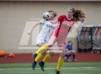 Thumbnail 2 in Charlotte Latin vs. Charlotte Catholic (Queen City Showcase) photogallery.