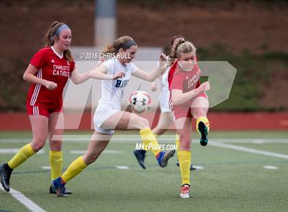 Thumbnail 2 in Charlotte Latin vs. Charlotte Catholic (Queen City Showcase) photogallery.