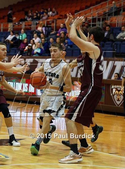 Thumbnail 1 in Portville vs Allegany-Limestone (IAABO Holiday Tournament) photogallery.
