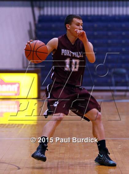 Thumbnail 1 in Portville vs Allegany-Limestone (IAABO Holiday Tournament) photogallery.