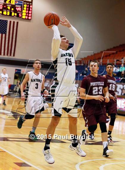 Thumbnail 1 in Portville vs Allegany-Limestone (IAABO Holiday Tournament) photogallery.