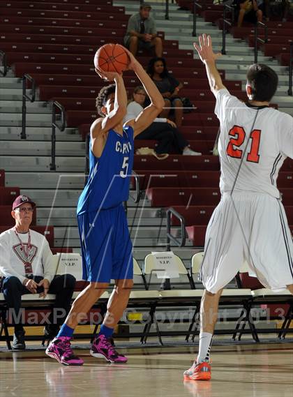 Thumbnail 2 in Beverly Hills vs. Capital Christian (MaxPreps Holiday Classic) photogallery.