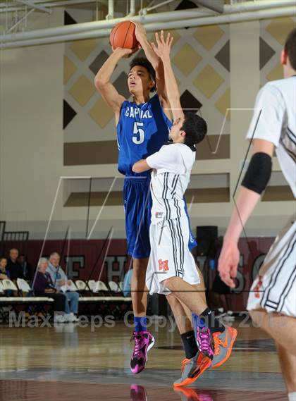 Thumbnail 2 in Beverly Hills vs. Capital Christian (MaxPreps Holiday Classic) photogallery.