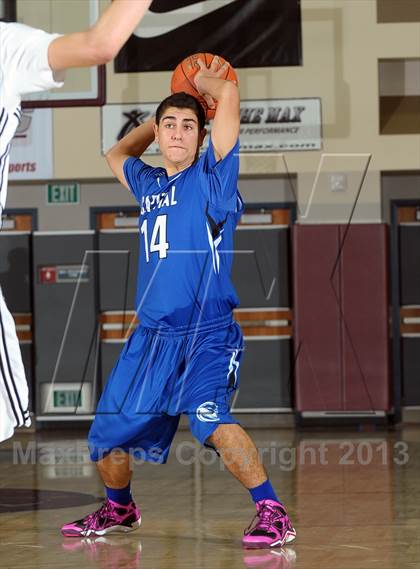 Thumbnail 1 in Beverly Hills vs. Capital Christian (MaxPreps Holiday Classic) photogallery.
