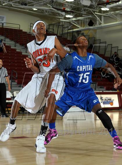 Thumbnail 1 in Beverly Hills vs. Capital Christian (MaxPreps Holiday Classic) photogallery.