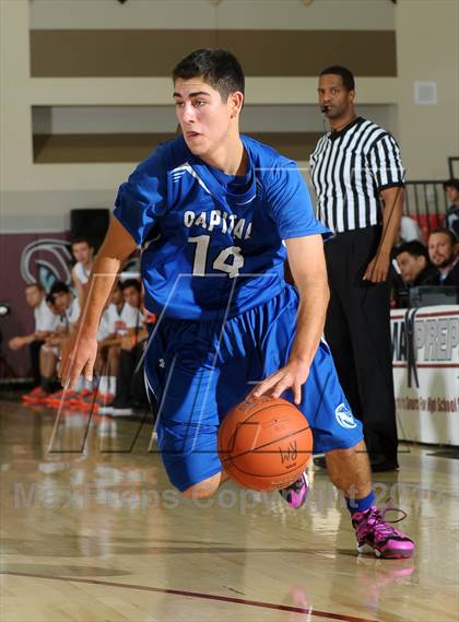 Thumbnail 1 in Beverly Hills vs. Capital Christian (MaxPreps Holiday Classic) photogallery.