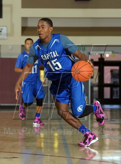 Thumbnail 3 in Beverly Hills vs. Capital Christian (MaxPreps Holiday Classic) photogallery.