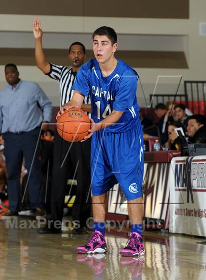 Thumbnail 1 in Beverly Hills vs. Capital Christian (MaxPreps Holiday Classic) photogallery.