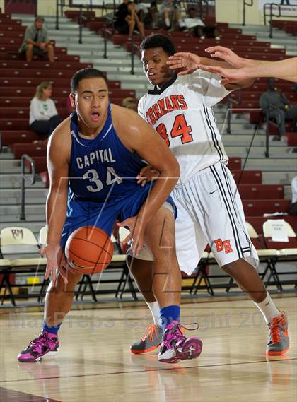 Thumbnail 3 in Beverly Hills vs. Capital Christian (MaxPreps Holiday Classic) photogallery.