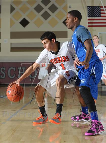 Thumbnail 1 in Beverly Hills vs. Capital Christian (MaxPreps Holiday Classic) photogallery.