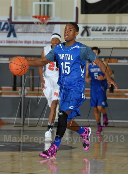 Thumbnail 2 in Beverly Hills vs. Capital Christian (MaxPreps Holiday Classic) photogallery.