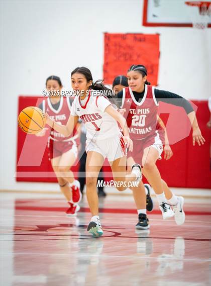 Thumbnail 1 in St. Pius X-St. Matthias Academy @ Rosamond (CIF State Divison V Regional Semifinals) photogallery.