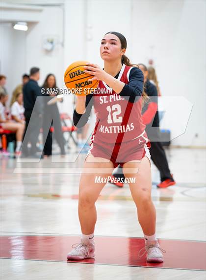 Thumbnail 1 in St. Pius X-St. Matthias Academy @ Rosamond (CIF State Divison V Regional Semifinals) photogallery.